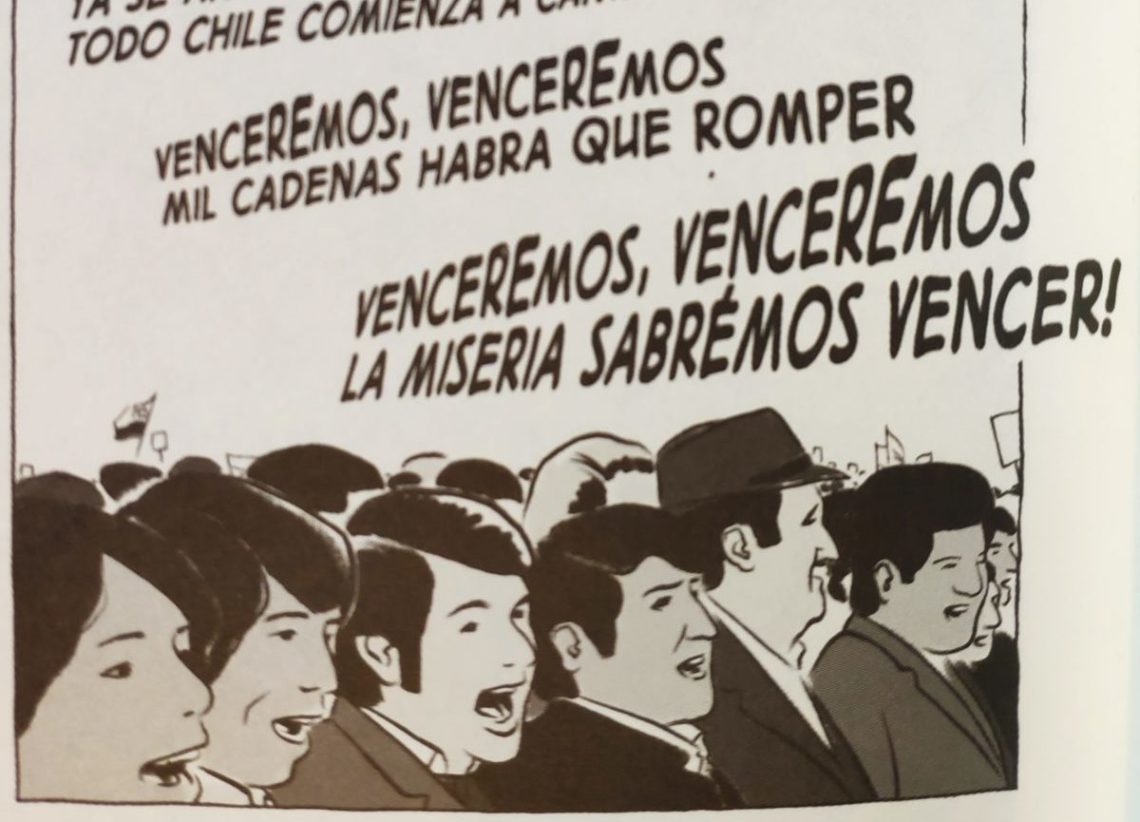 Mio caro fumetto... - Manifestanti a Santiago intonano Venceremos degli Intillimani!