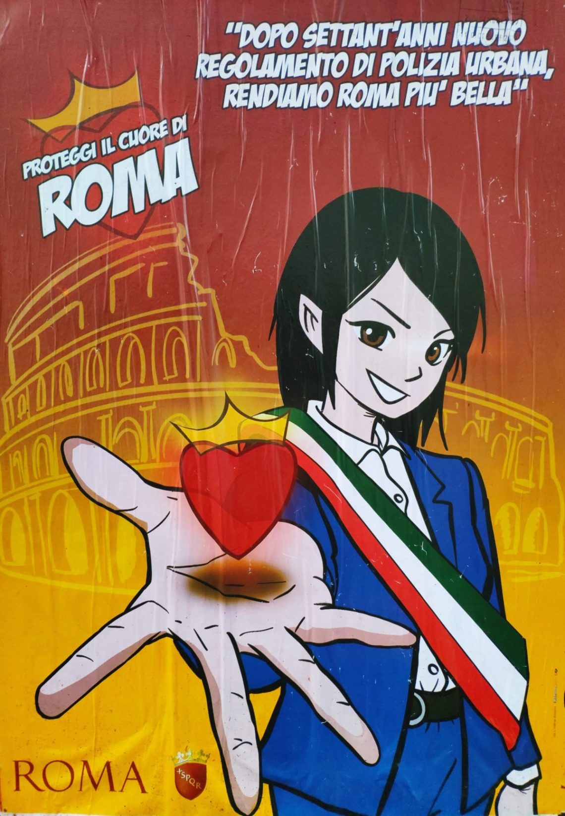 Mio caro fumetto… - Virginia Raggi e "il cuore di Roma"