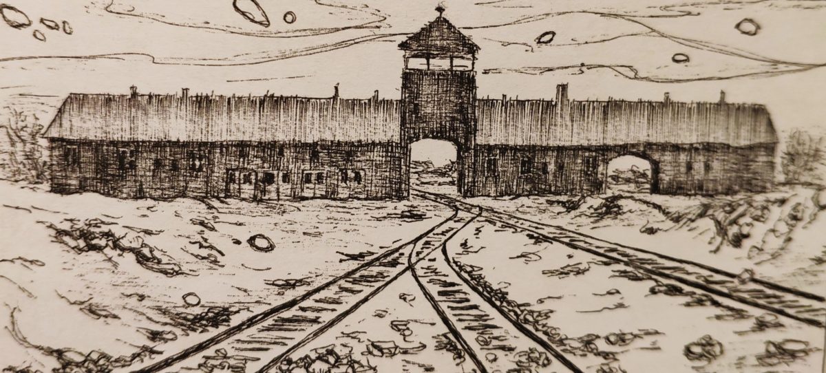 Mio caro fumetto… – Ingresso di Birkenau disegnato da Alessandro Ranghiasci in Primo Levi