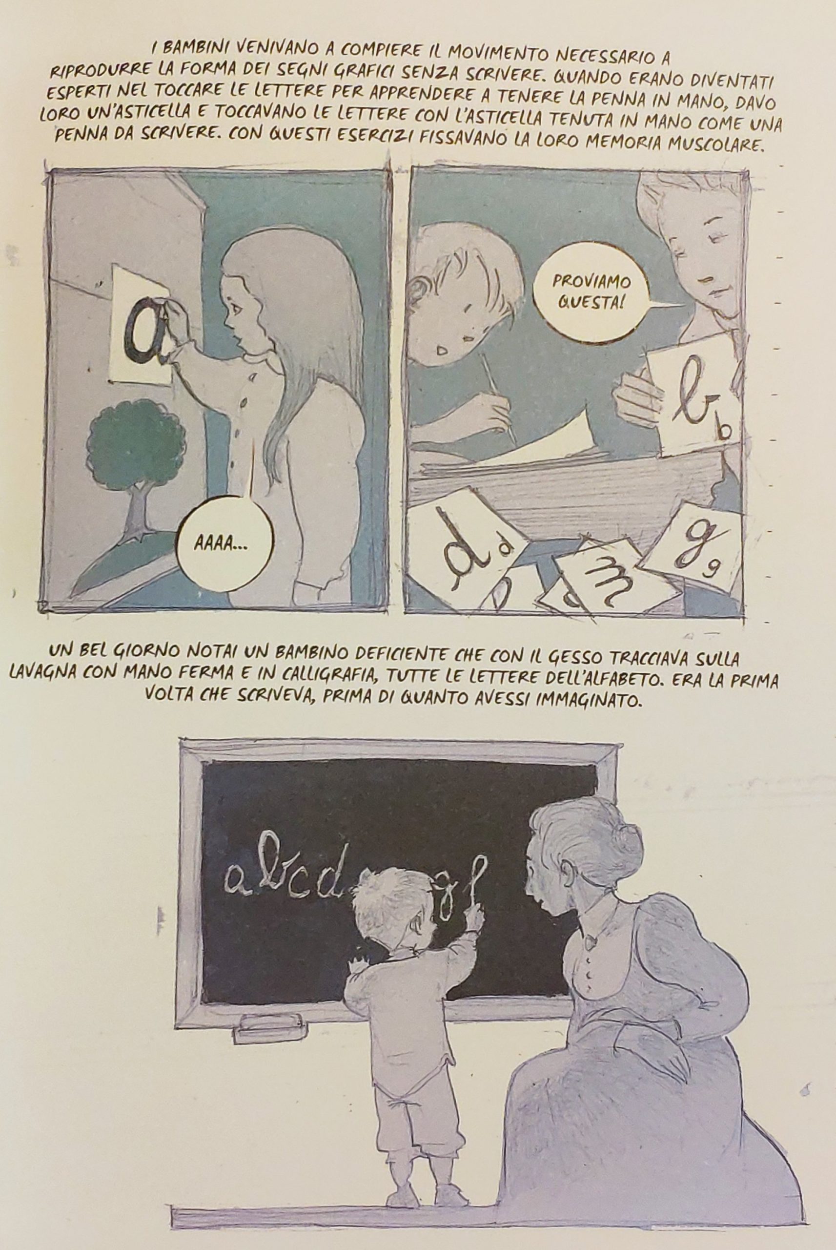 Mio caro fumetto… – Origine delle lettere mobili di Maria Montessori