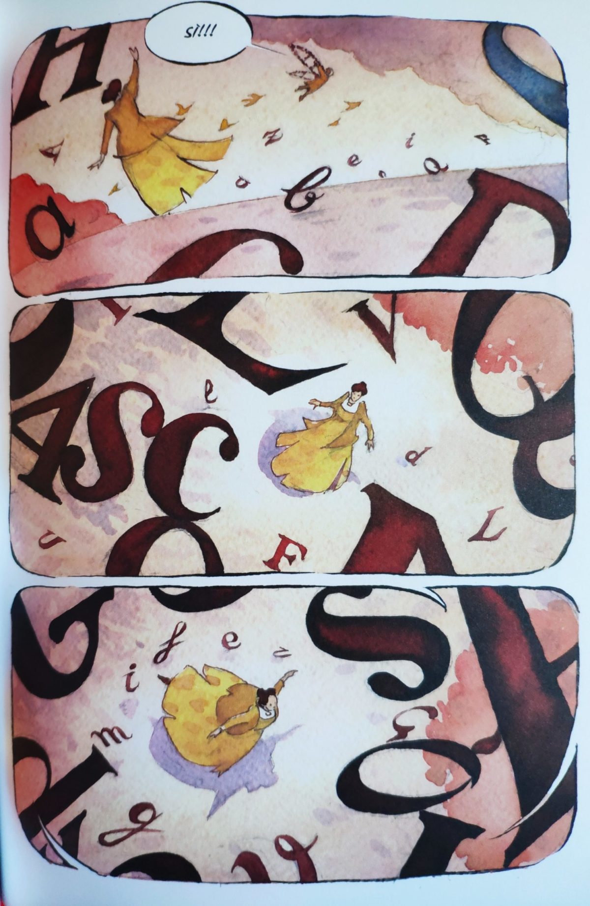 Mio caro fumetto… – Una delle tavole finali di Maria Montessori. Il metodo improprio