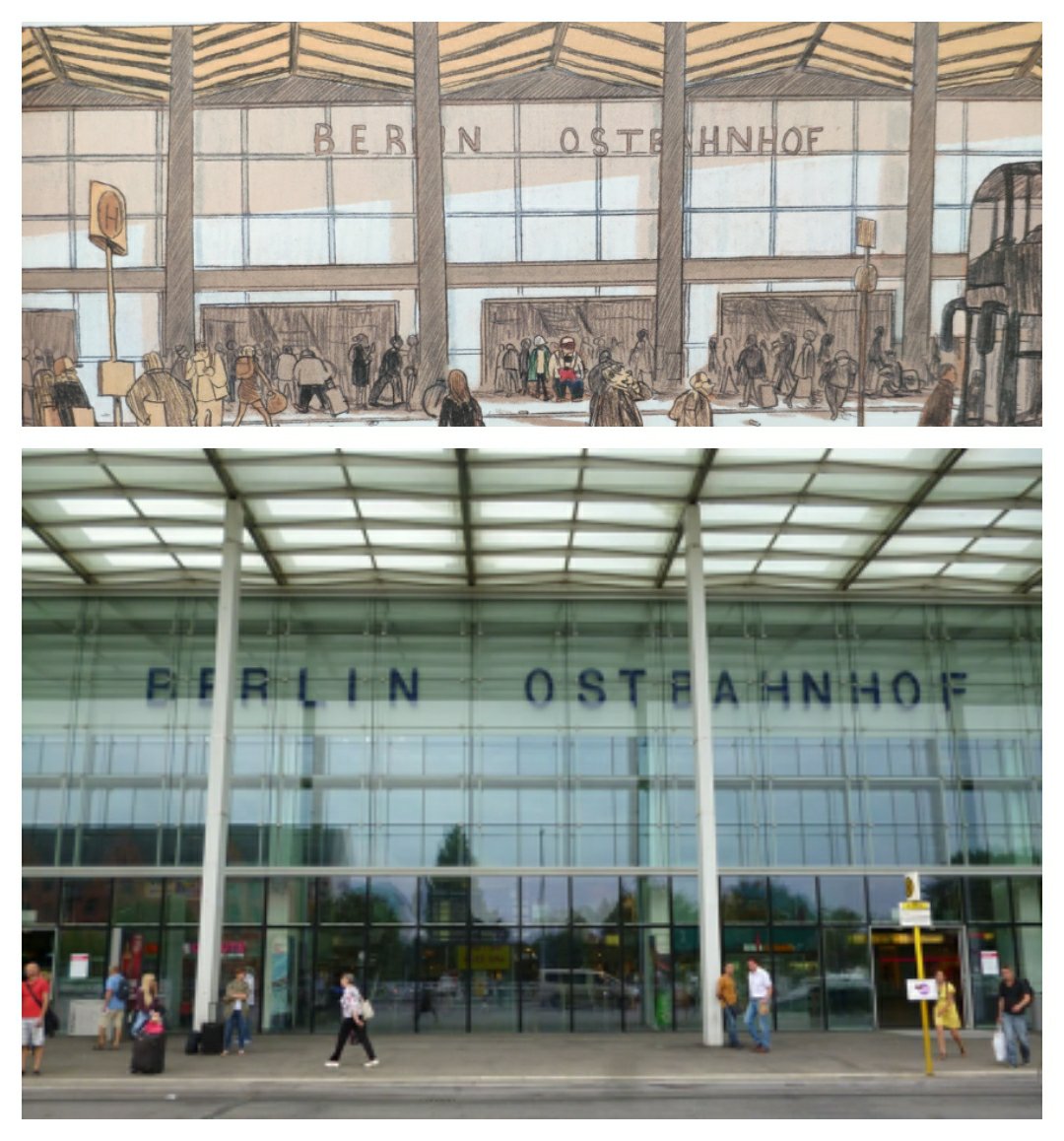 Mio caro fumetto… - Realismo dei disegni di Imparare a cadere: Berlin Ostbahnhof