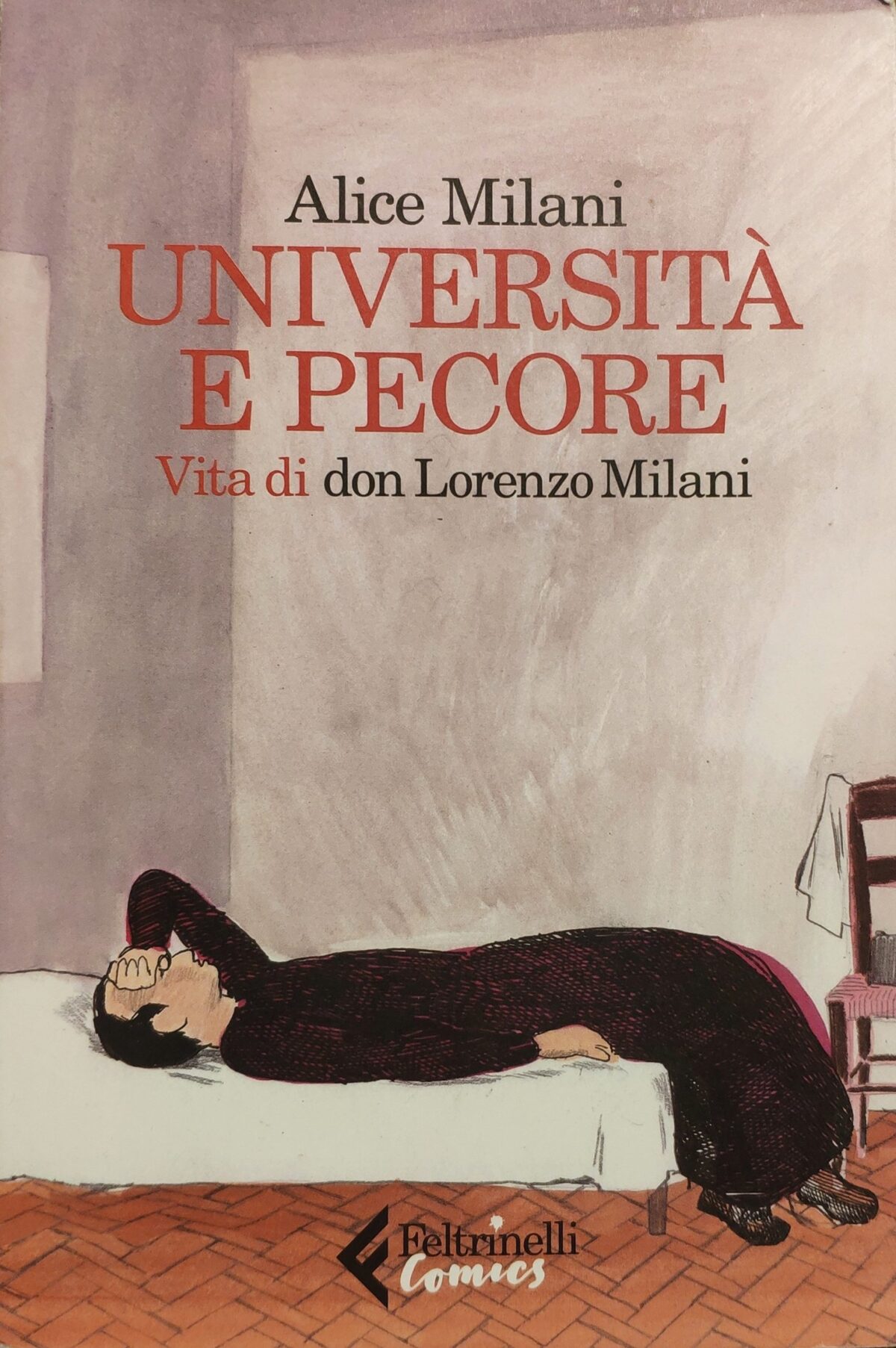 Mio caro fumetto... - Copertina di Università e pecore. Vita di don Lorenzo Milani