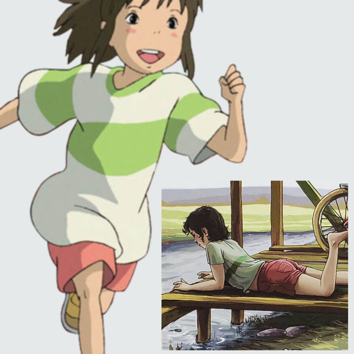 Mio caro fumetto... - Omaggio a Miyazaki nella copertina di Qui c'è tutto il mondo