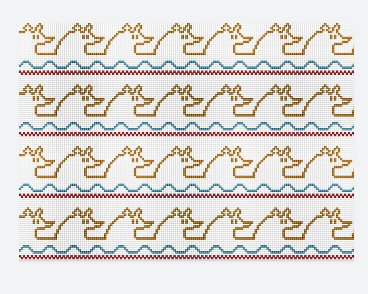 Mio caro fumetto... - Schema del maglione dell'Armadillo