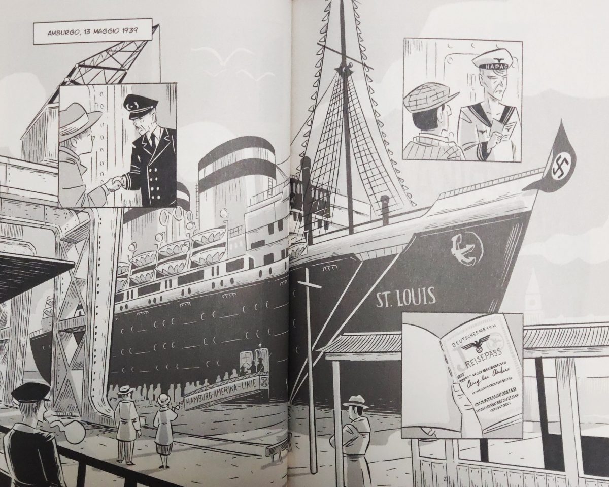 Mio caro fumetto... - Il piroscafo Saint Louis nel porto di Amburgo il 13 maggio 1939