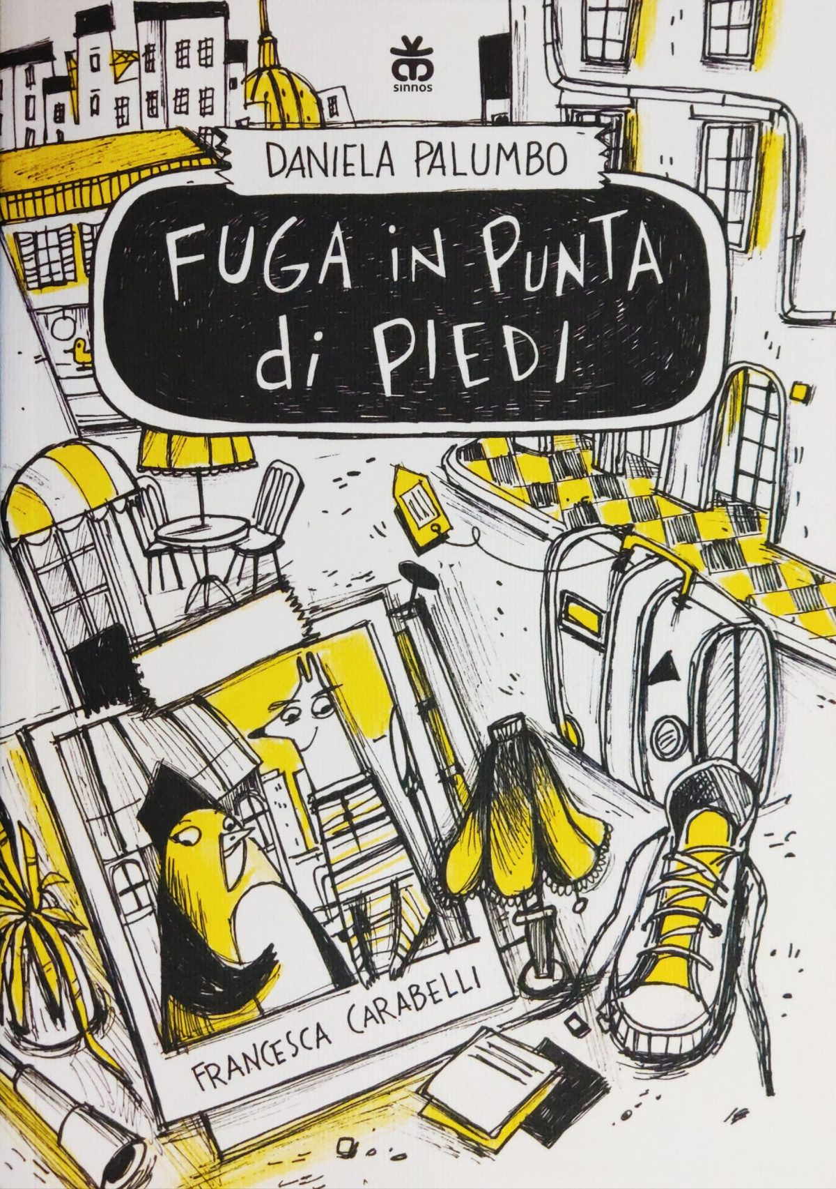Mio caro fumetto... - Copertina di Fuga in punta di piedi di Daniela Palumbo e Francesca Carabelli (Sinnos Editrice)