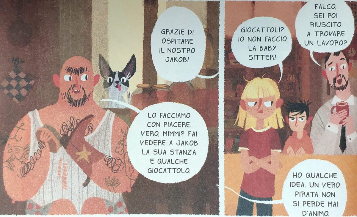 Mio caro fumetto... - Il primo incontro i due piccoli protagonisti di Jakob, Mimmi e i cani parlanti