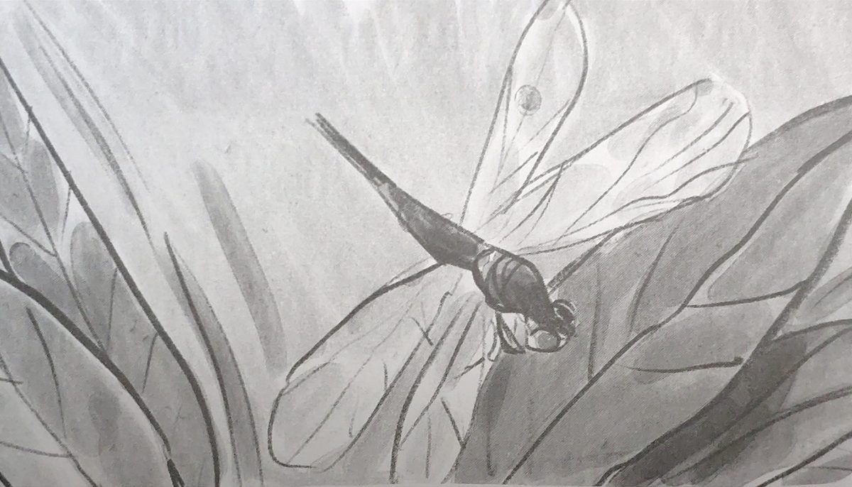 Mio caro fumetto... - La libellula, uno dei simboli presenti in Talea, come le talee, le panchine e le fotografie